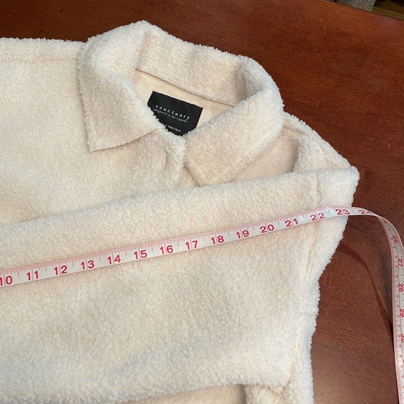 Sanctuary off white Sherpa jacket size Small - Picture 5 of 9
